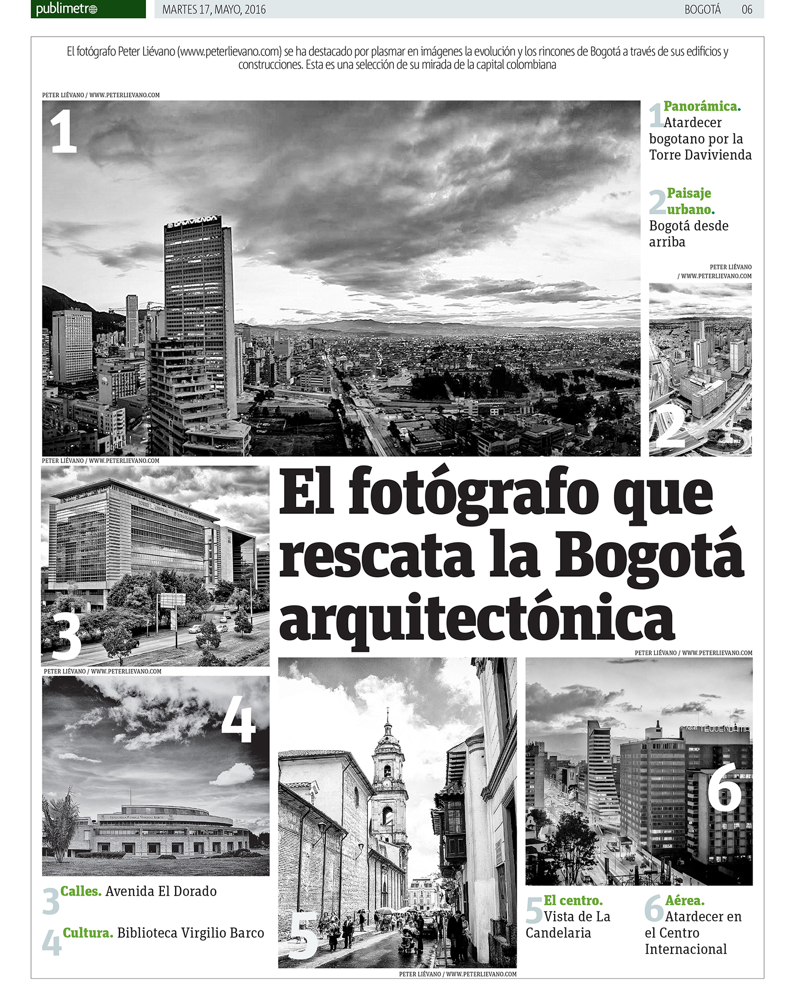 Publimetro // El fotógrafo que rescata la Bogotá arquitectónica