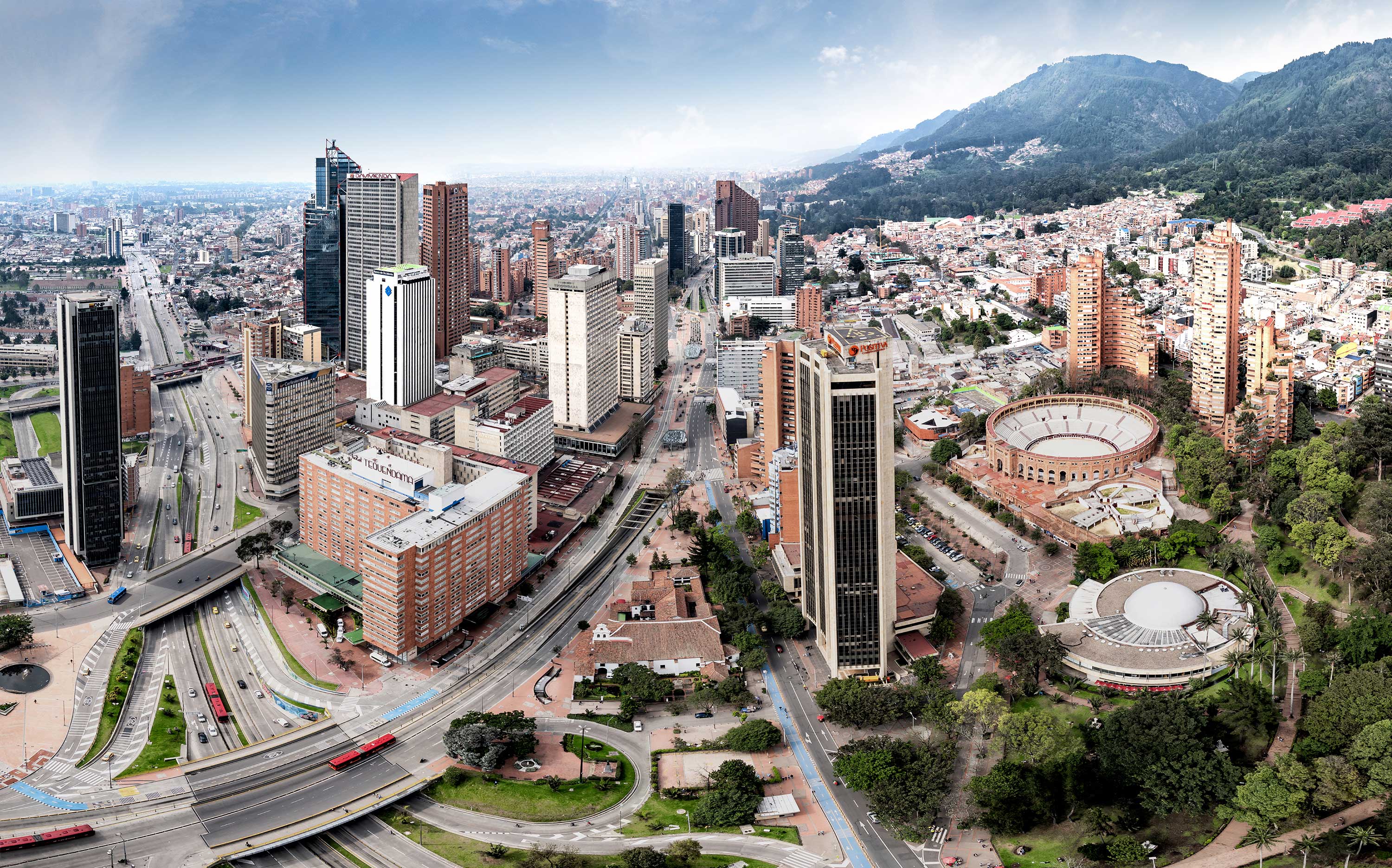 Fotografía panorámica de Bogota 2019